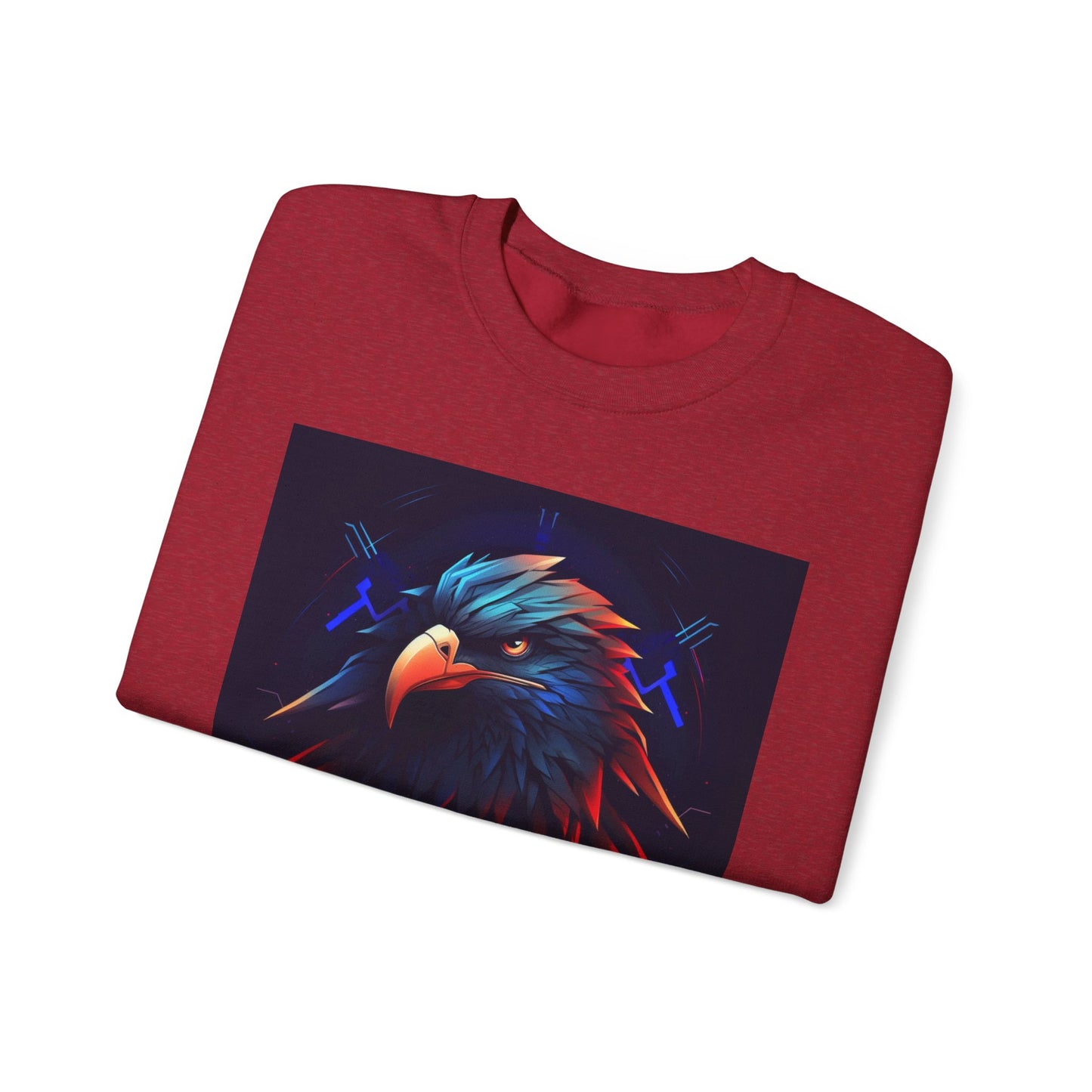 Bold Eagle Graphic Unisex Crewneck Sweatshirt - Perfect for Nature Lovers