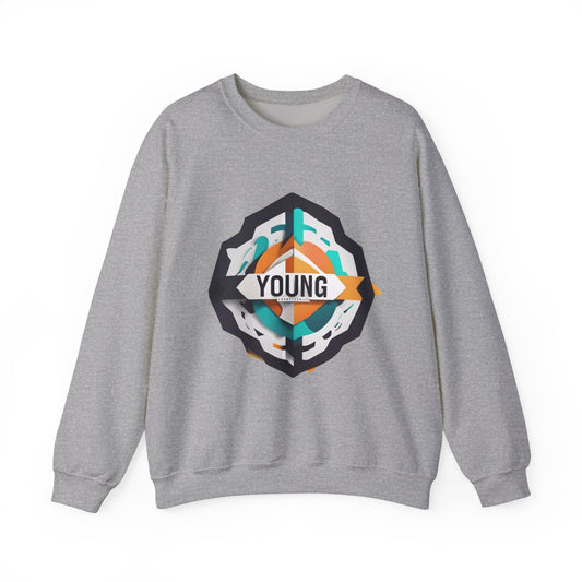 Youthful Spirit Unisex Crewneck Sweatshirt - Bold & Comfortable Red