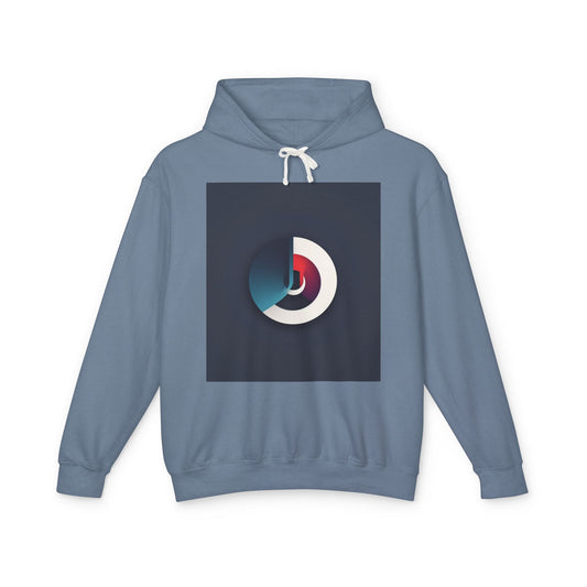 Stylish Unisex Lightweight Hooded Sweatshirt with Modern Graphic Design