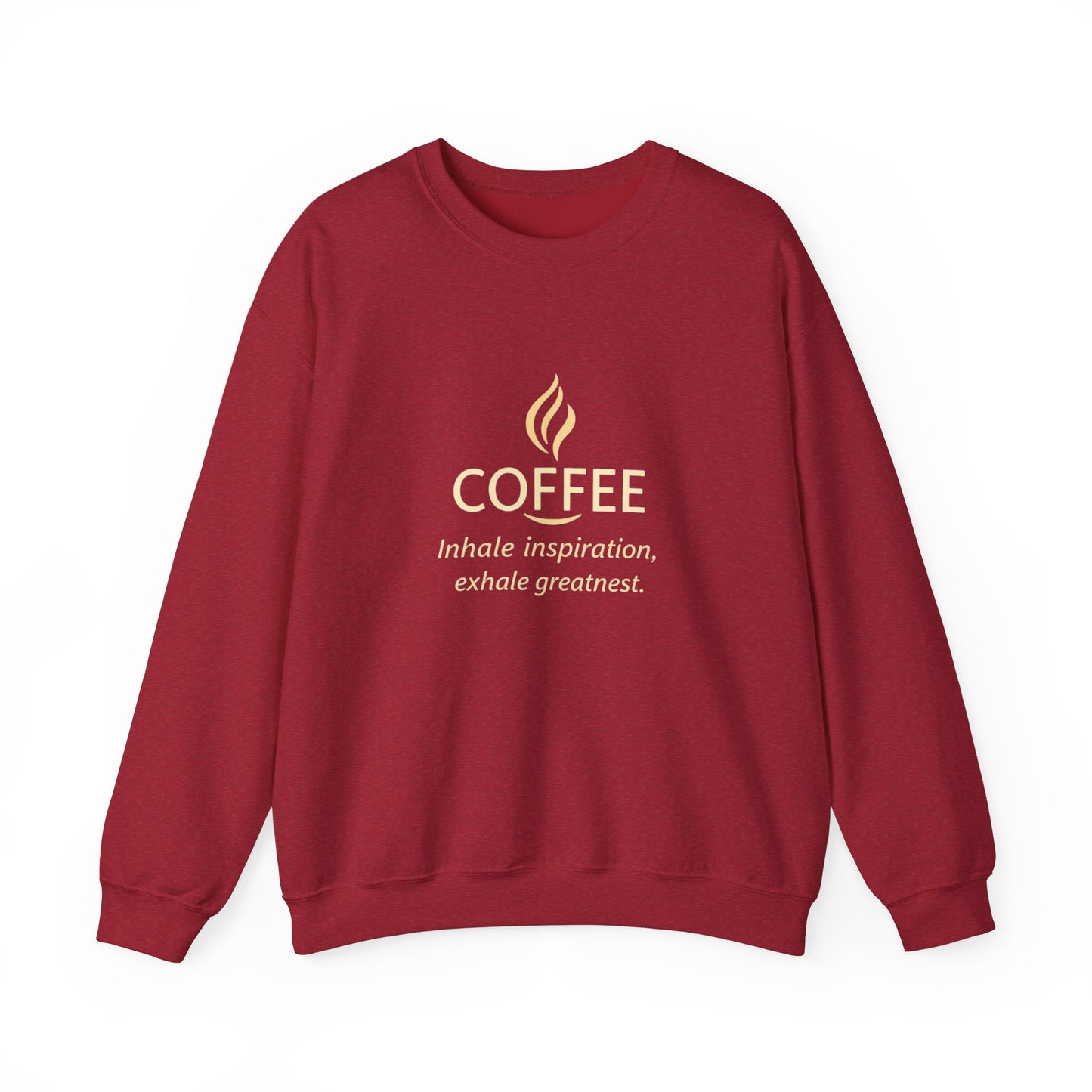 Inspire Greatness Coffee Sweatshirt | Unisex Heavy Blend Crewneck