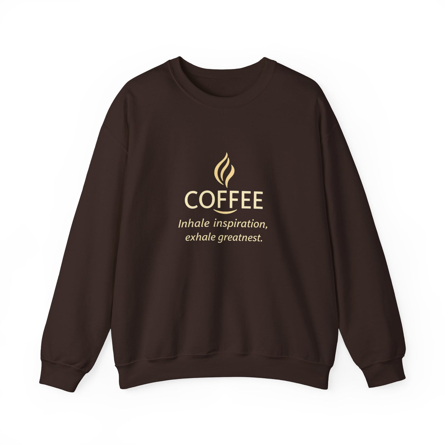 Inspire Greatness Coffee Sweatshirt | Unisex Heavy Blend Crewneck