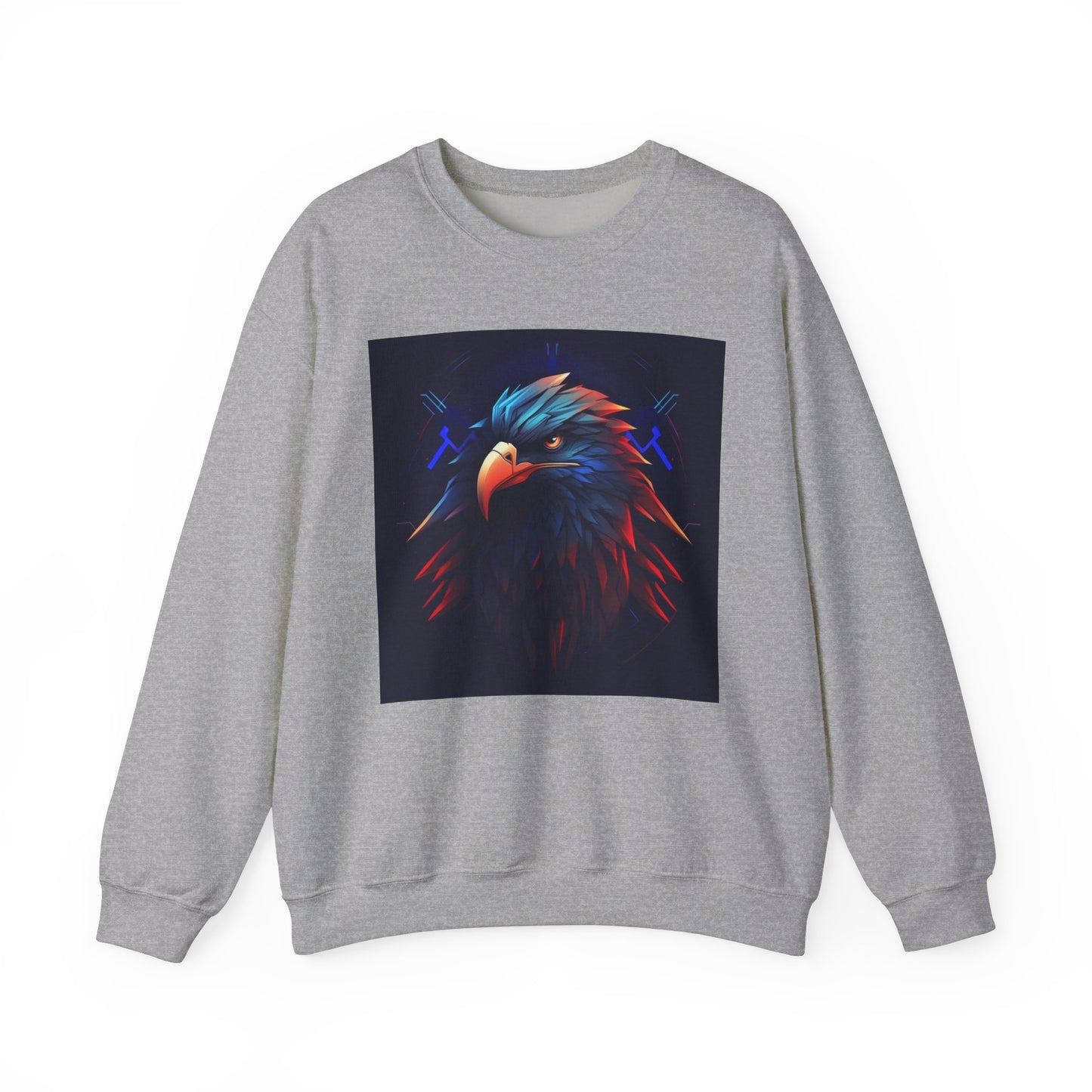 Bold Eagle Graphic Unisex Crewneck Sweatshirt - Perfect for Nature Lovers