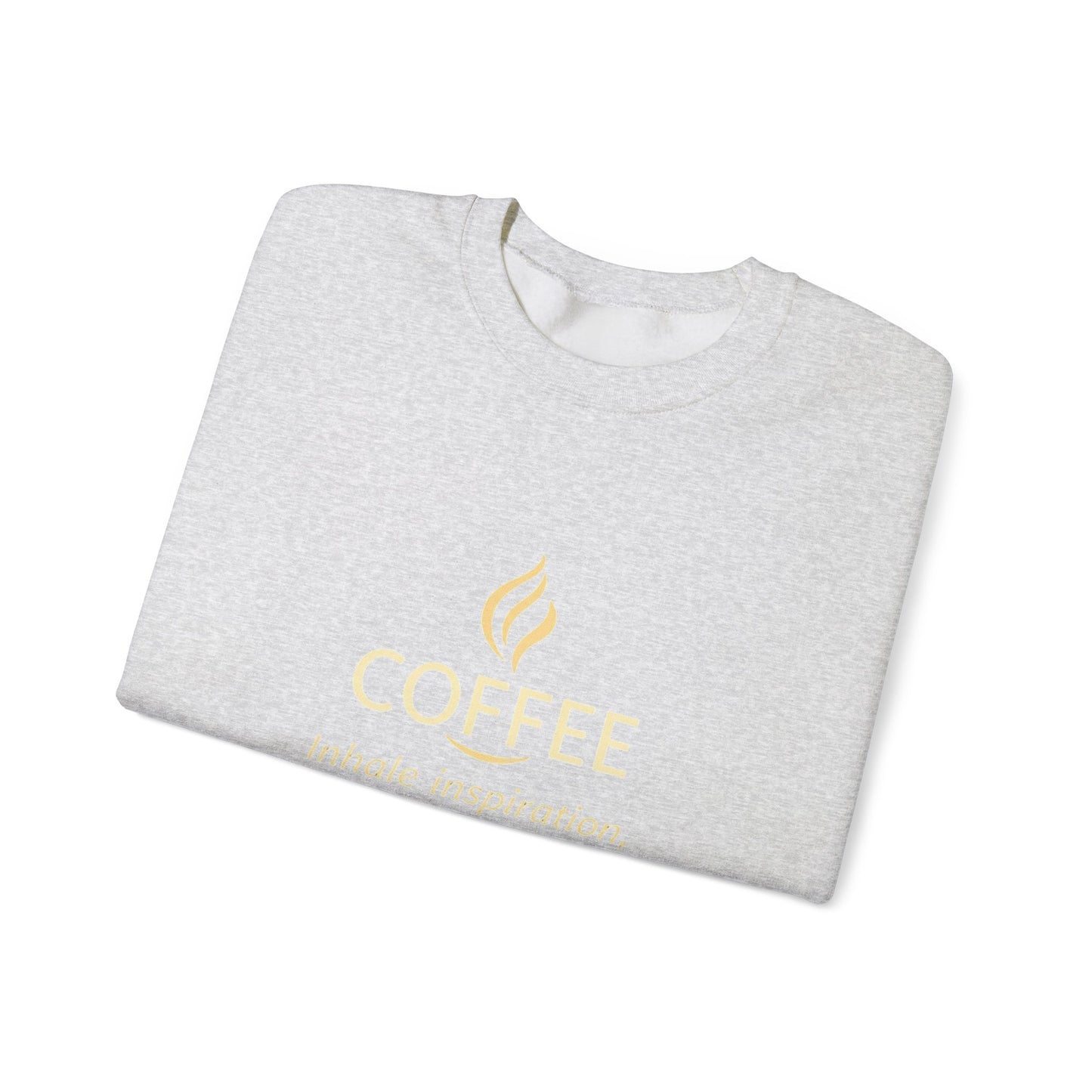 Inspire Greatness Coffee Sweatshirt | Unisex Heavy Blend Crewneck