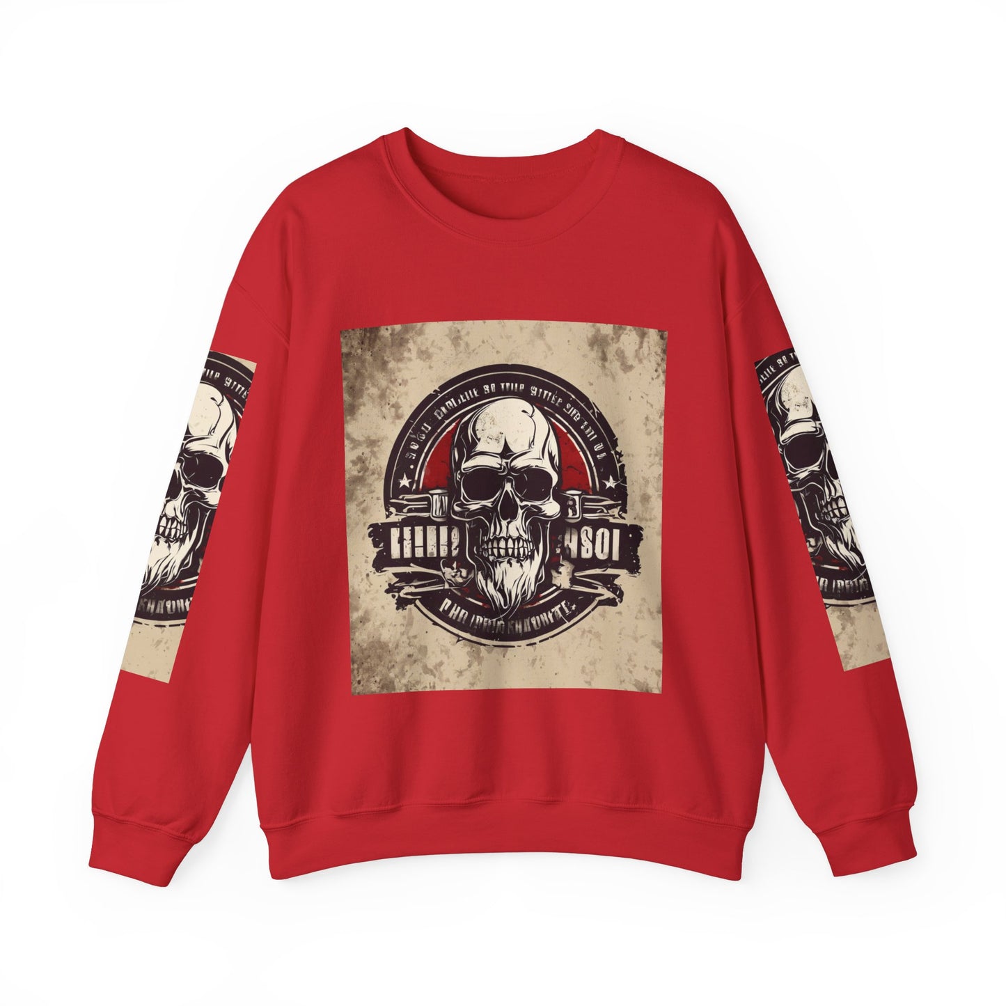 Skull Graphic Unisex Crewneck Sweatshirt – Edgy Vintage Style