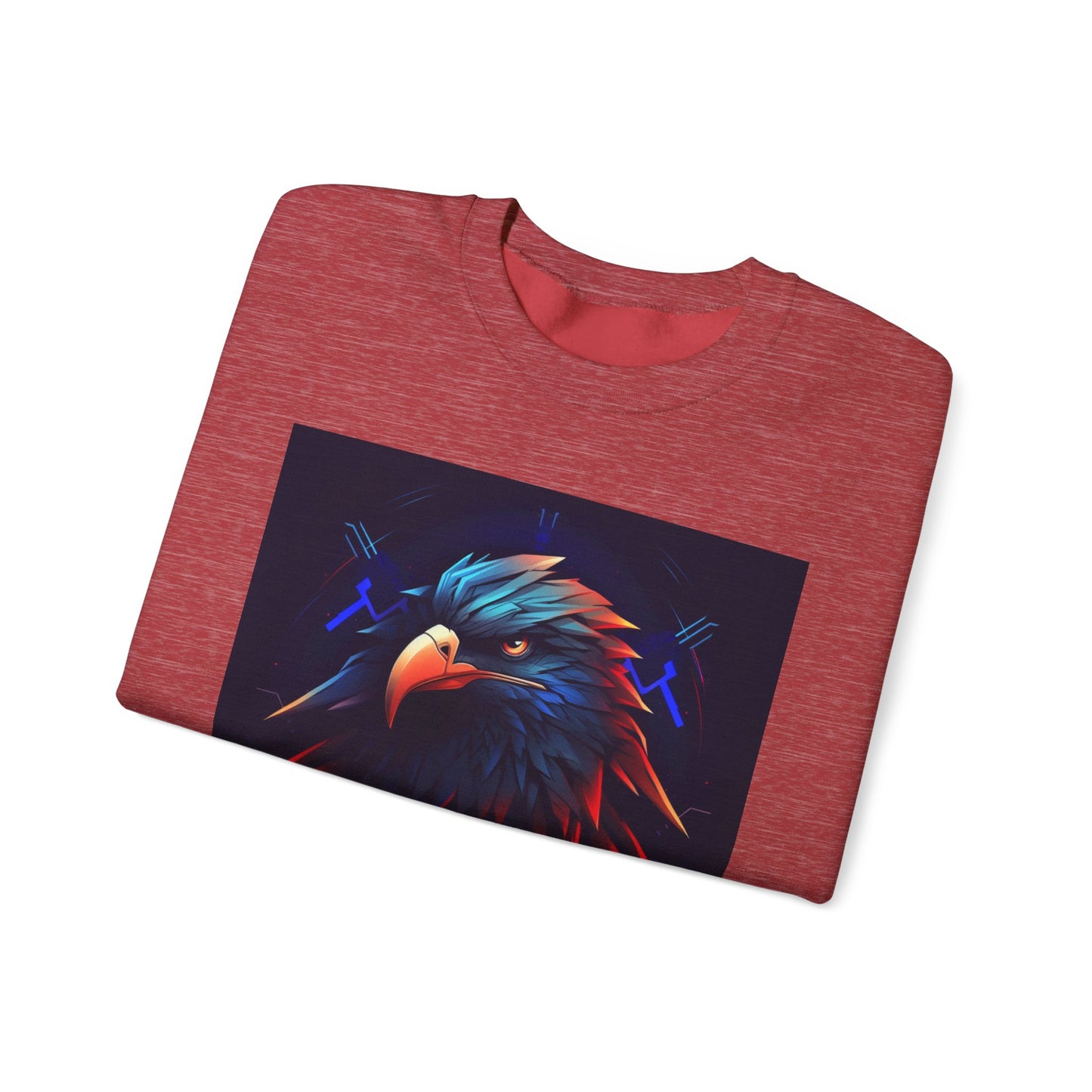 Bold Eagle Graphic Unisex Crewneck Sweatshirt - Perfect for Nature Lovers