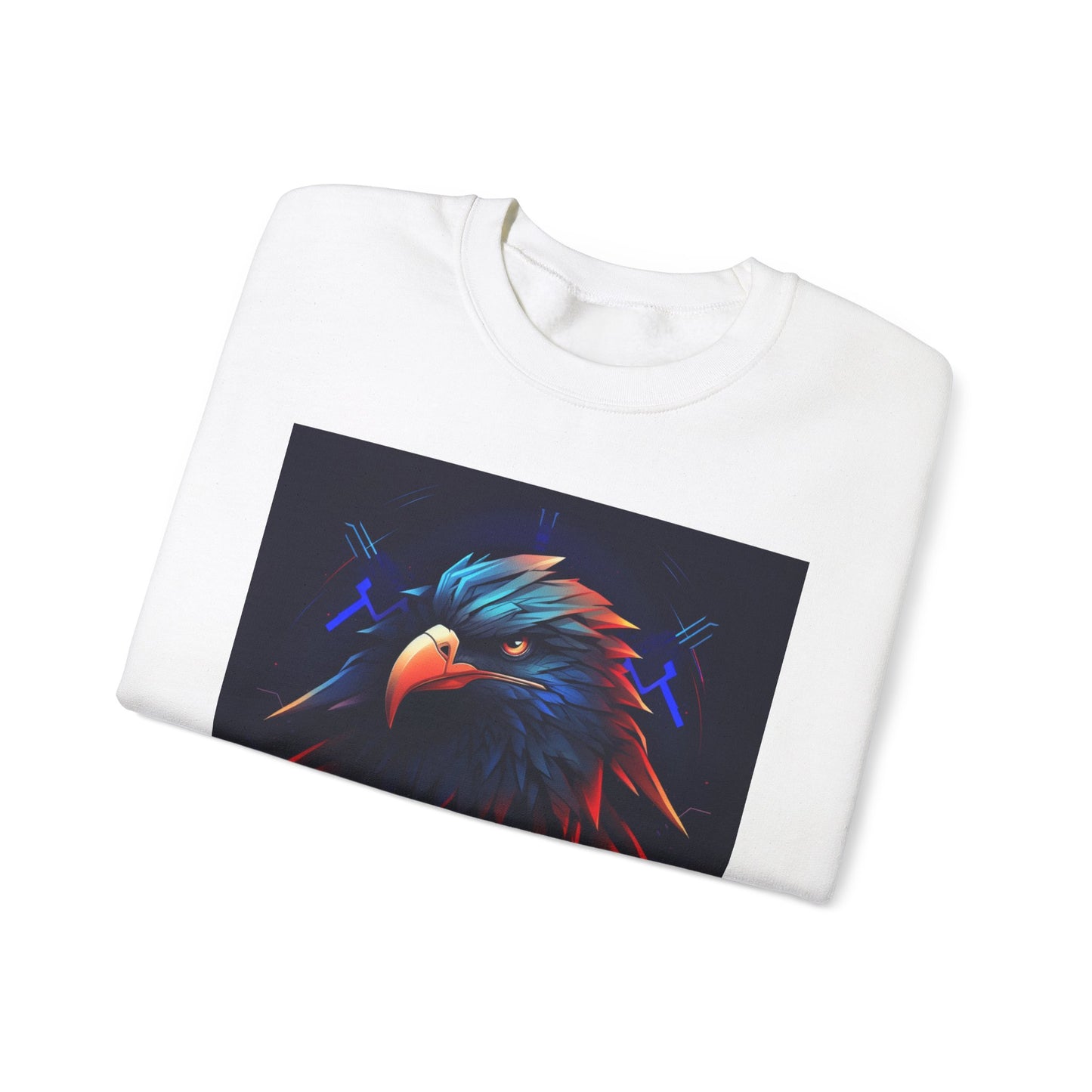 Bold Eagle Graphic Unisex Crewneck Sweatshirt - Perfect for Nature Lovers