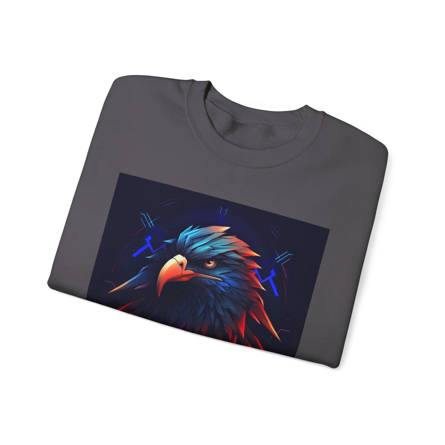 Bold Eagle Graphic Unisex Crewneck Sweatshirt - Perfect for Nature Lovers