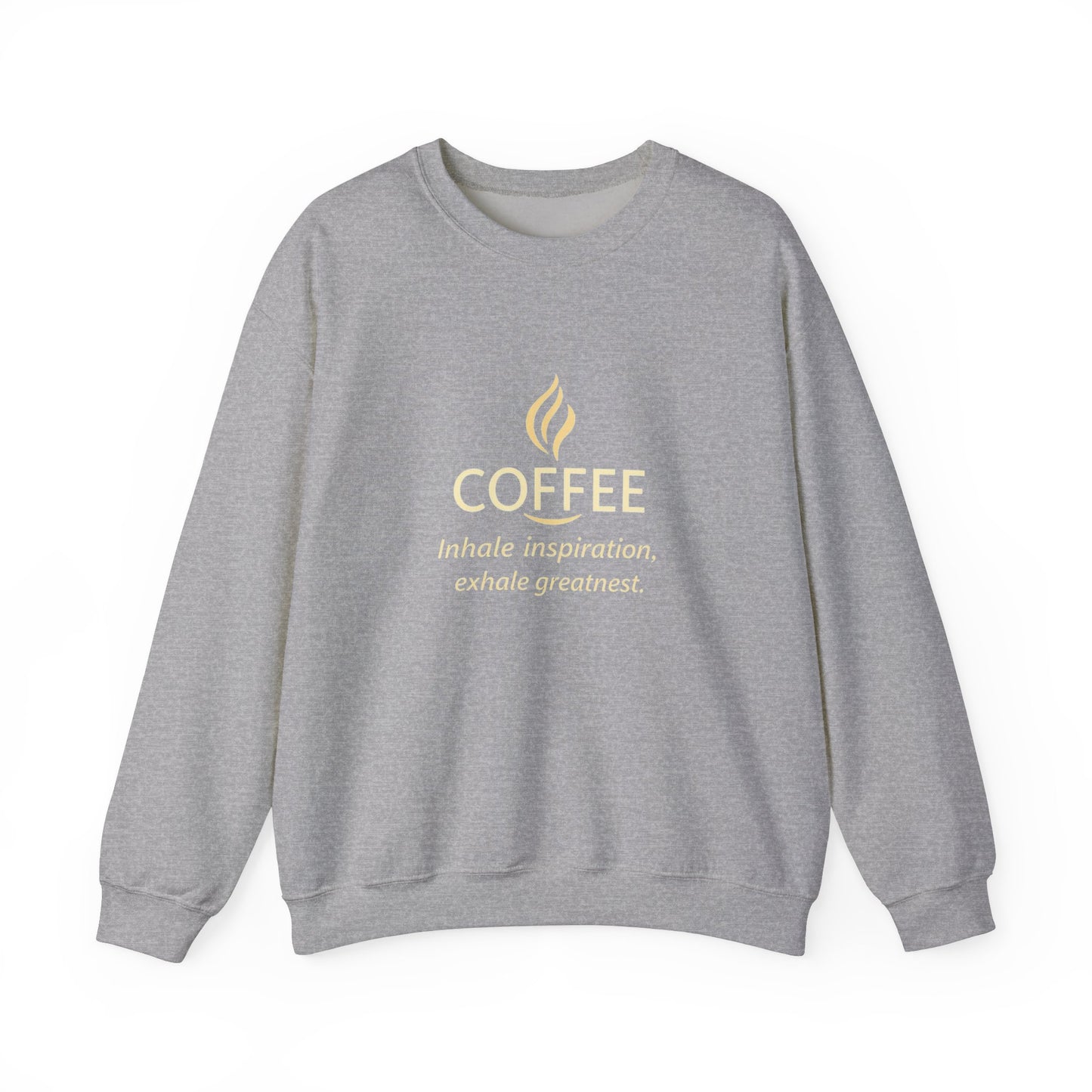 Inspire Greatness Coffee Sweatshirt | Unisex Heavy Blend Crewneck