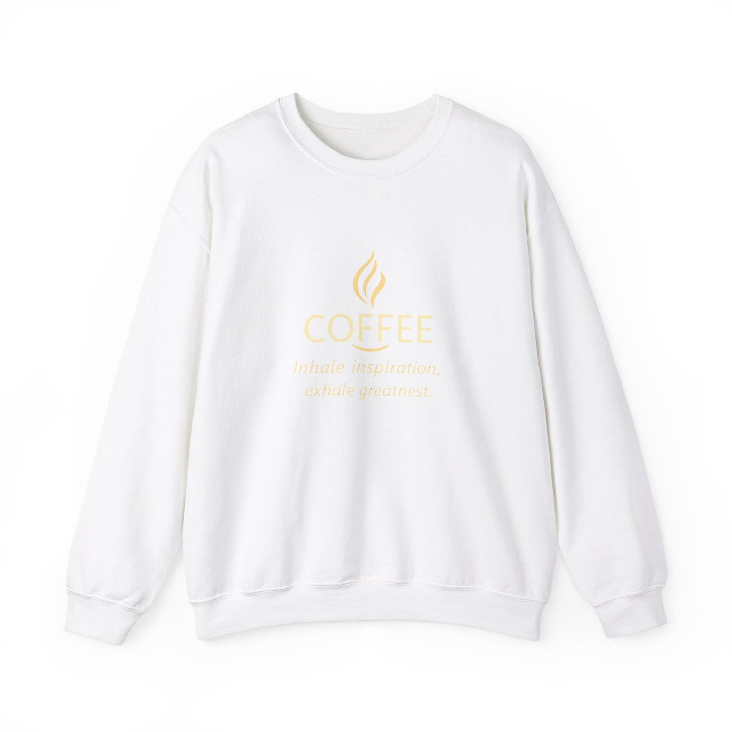 Inspire Greatness Coffee Sweatshirt | Unisex Heavy Blend Crewneck