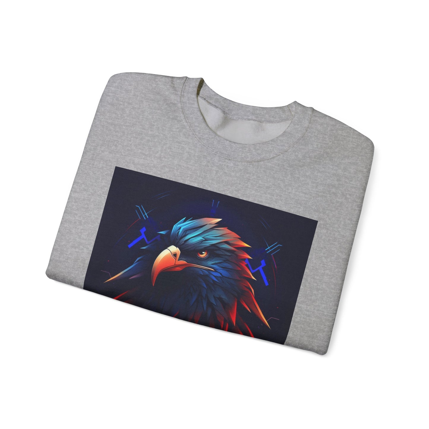 Bold Eagle Graphic Unisex Crewneck Sweatshirt - Perfect for Nature Lovers