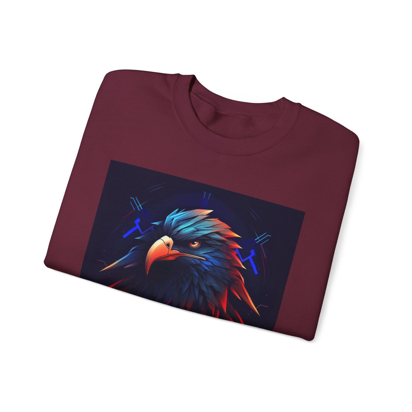 Bold Eagle Graphic Unisex Crewneck Sweatshirt - Perfect for Nature Lovers