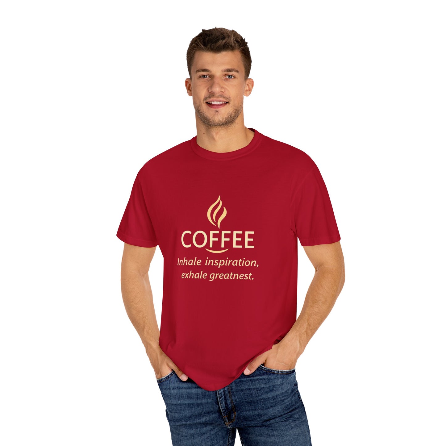 Coffee Unisex Garment-Dyed T-shirt