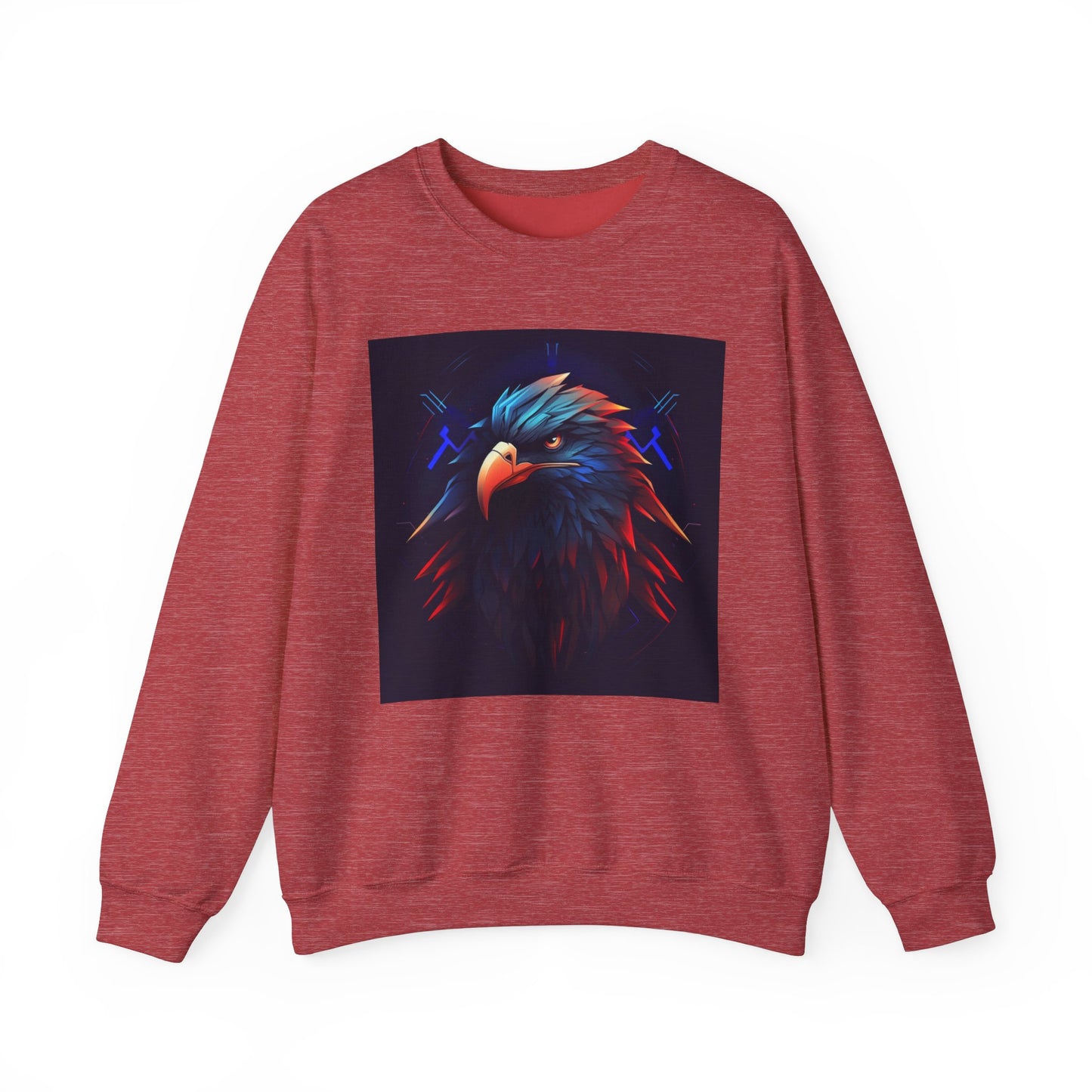 Bold Eagle Graphic Unisex Crewneck Sweatshirt - Perfect for Nature Lovers