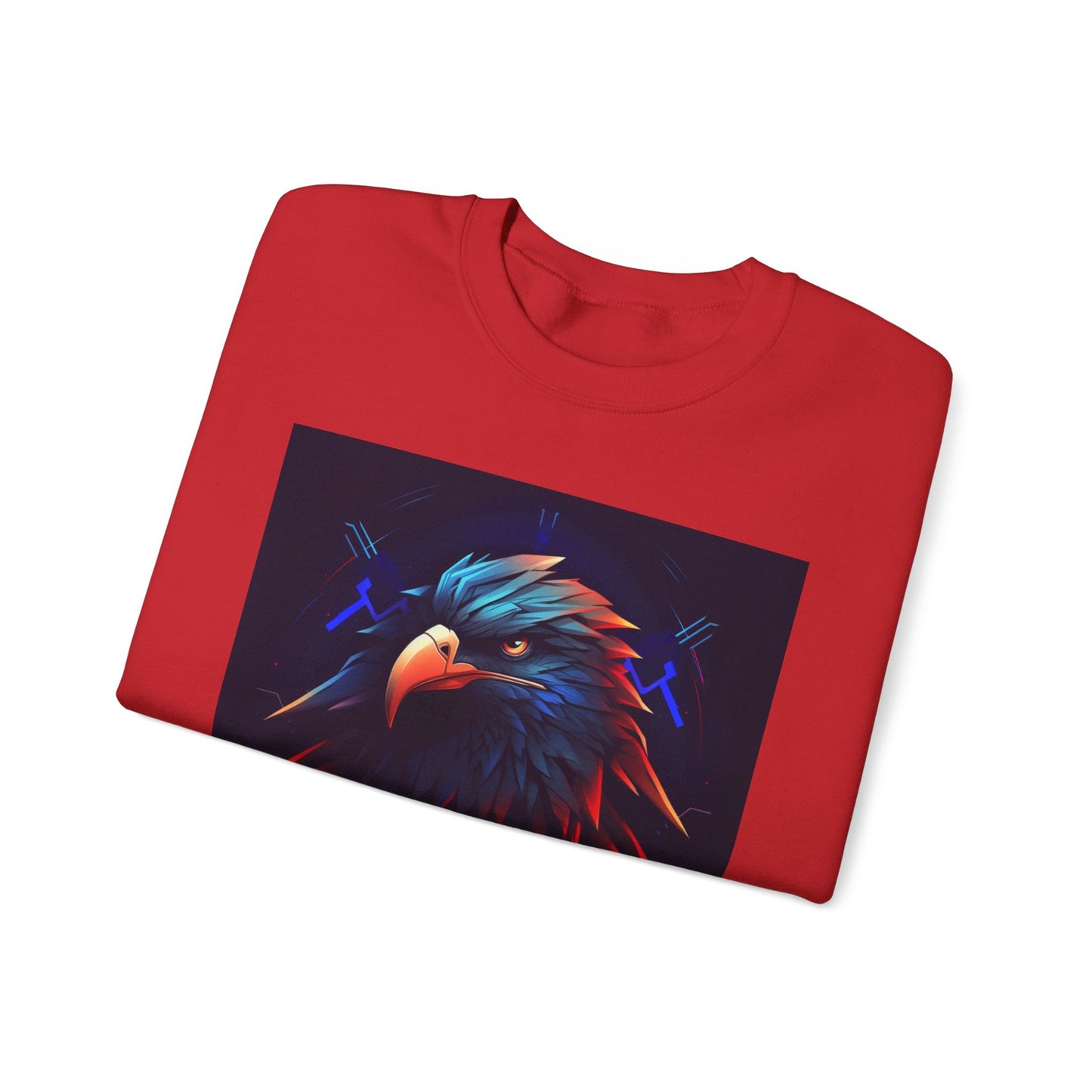 Bold Eagle Graphic Unisex Crewneck Sweatshirt - Perfect for Nature Lovers