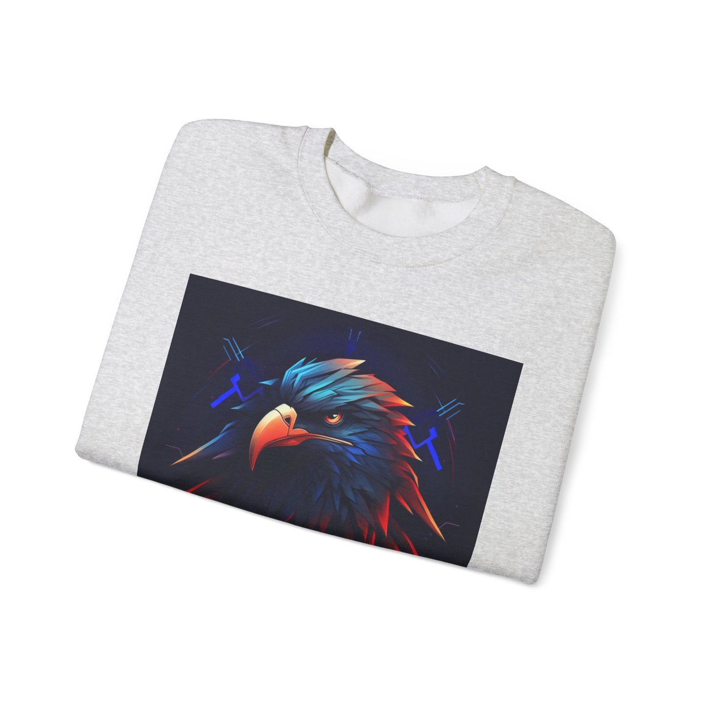 Bold Eagle Graphic Unisex Crewneck Sweatshirt - Perfect for Nature Lovers