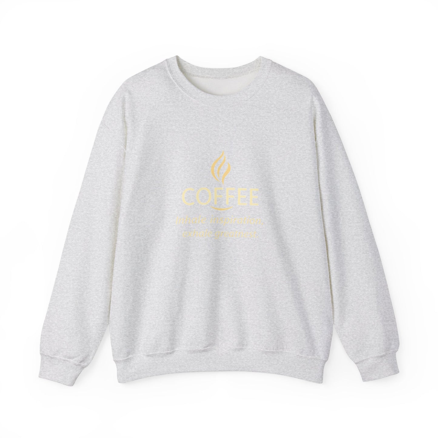 Inspire Greatness Coffee Sweatshirt | Unisex Heavy Blend Crewneck