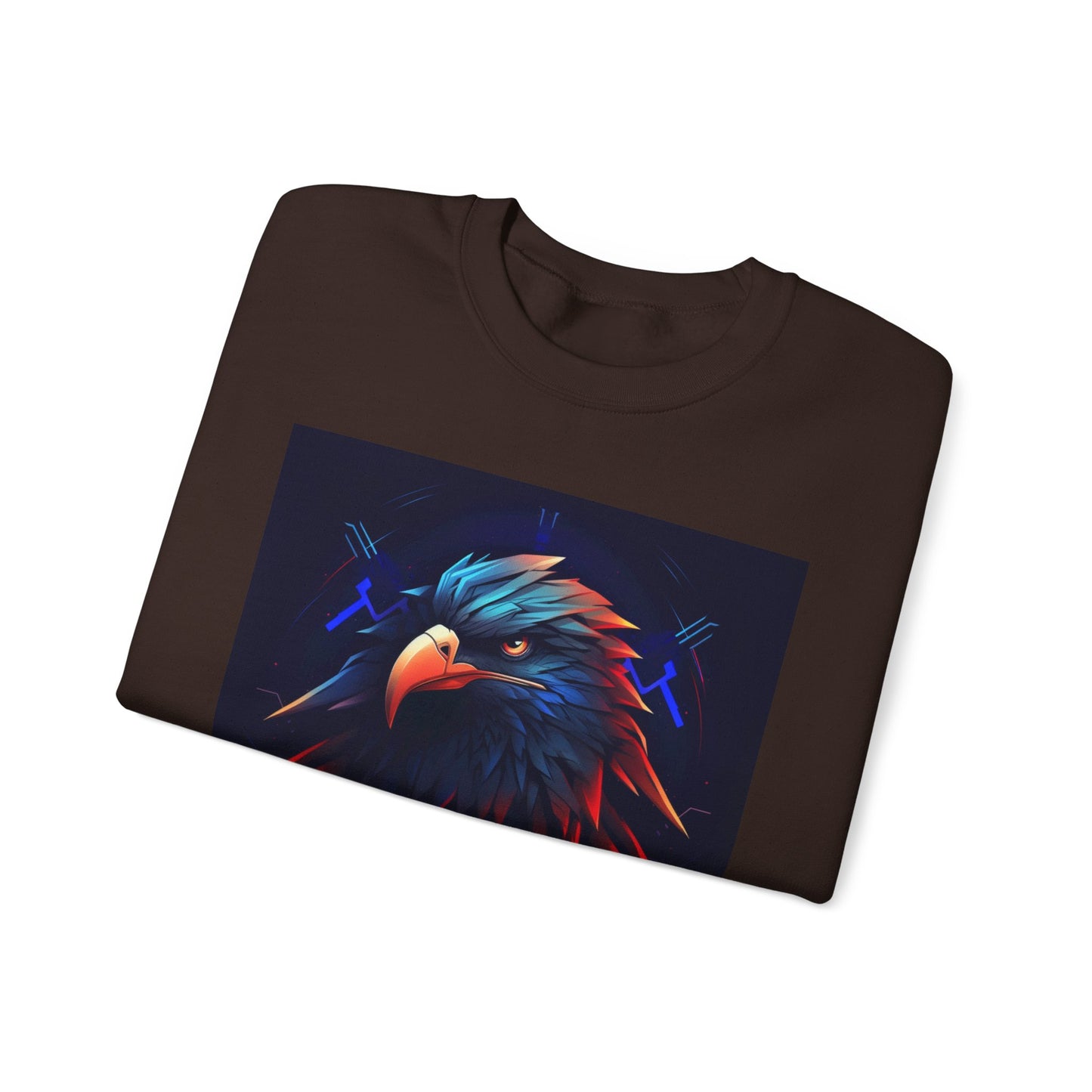 Bold Eagle Graphic Unisex Crewneck Sweatshirt - Perfect for Nature Lovers