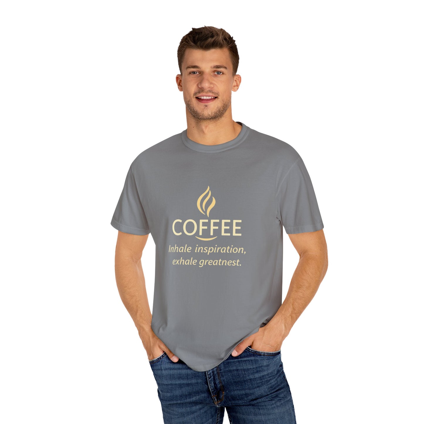 Coffee Unisex Garment-Dyed T-shirt