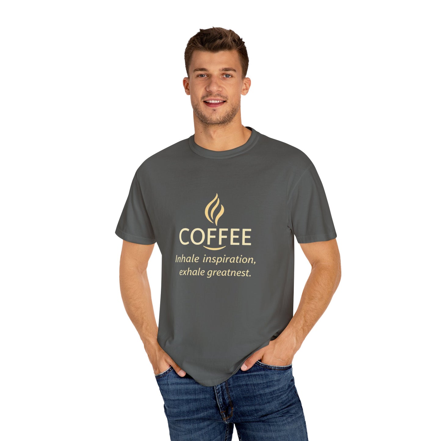 Coffee Unisex Garment-Dyed T-shirt