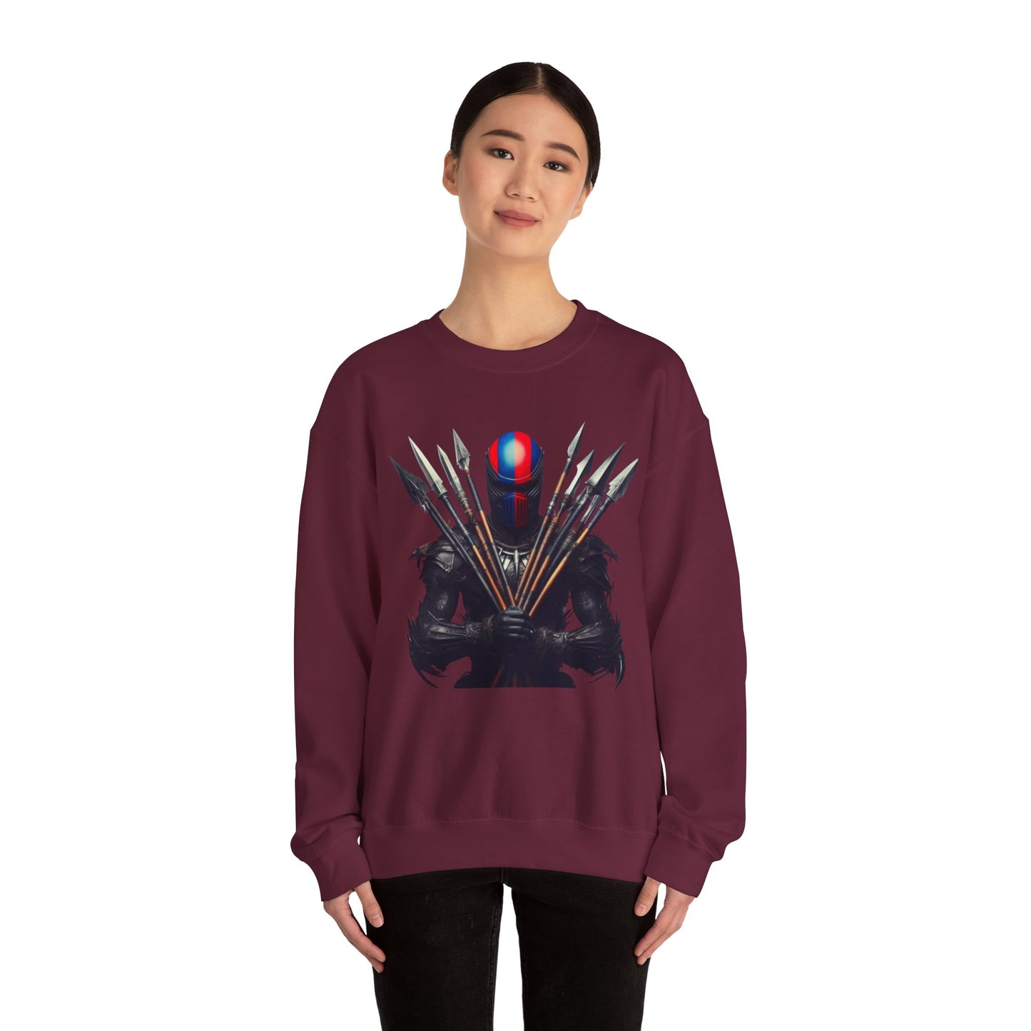 Fierce Warrior Graphic Sweatshirt - Unisex Heavy Blend™ Crewneck