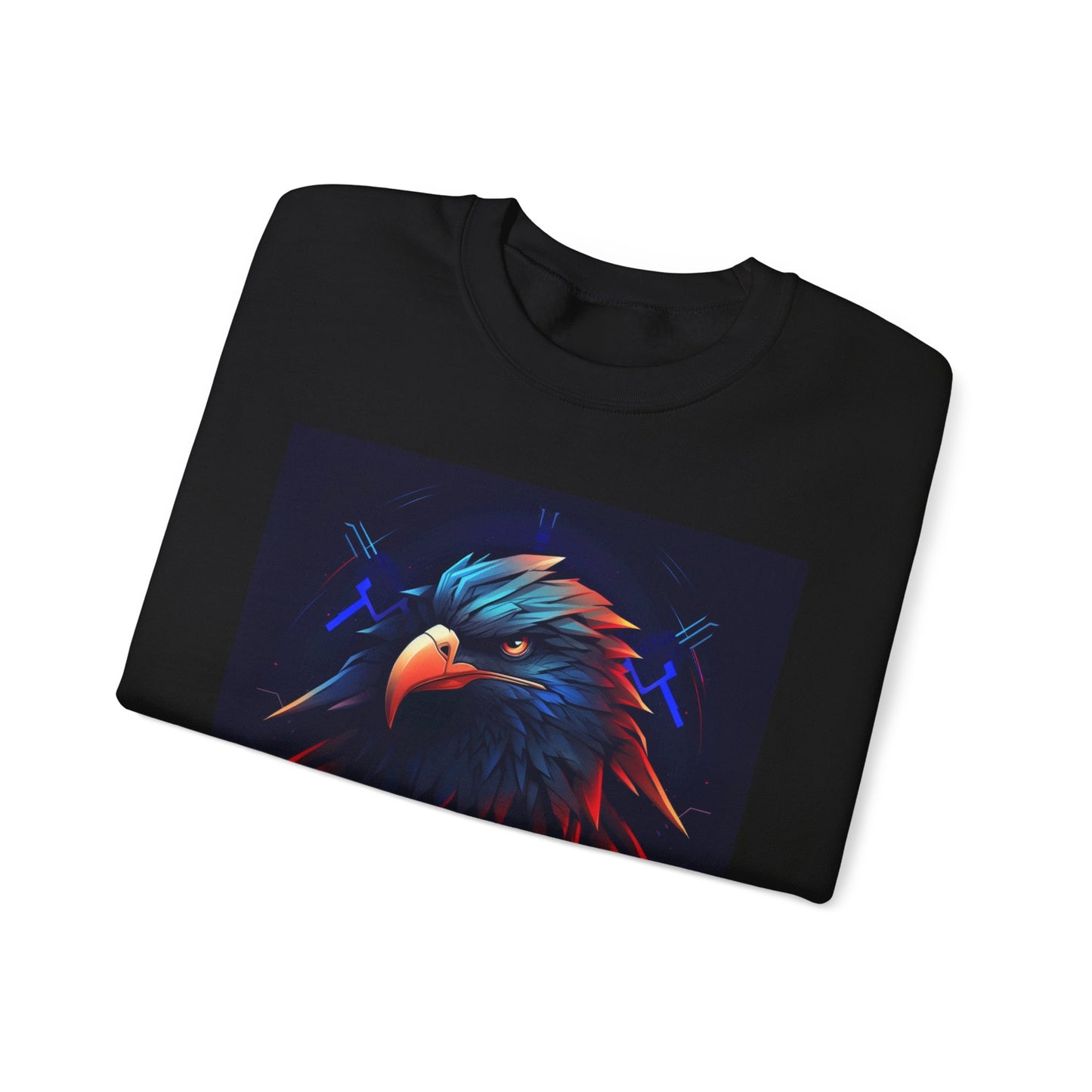 Bold Eagle Graphic Unisex Crewneck Sweatshirt - Perfect for Nature Lovers