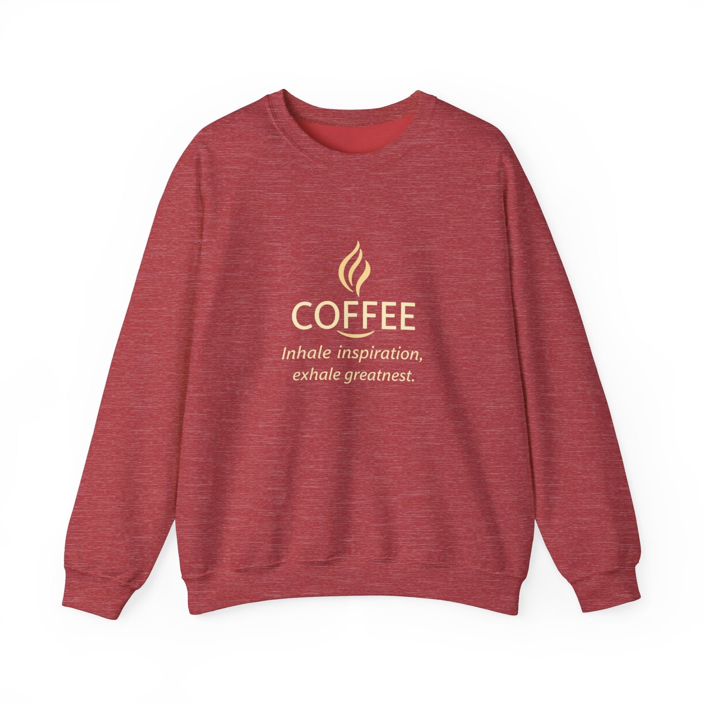 Inspire Greatness Coffee Sweatshirt | Unisex Heavy Blend Crewneck