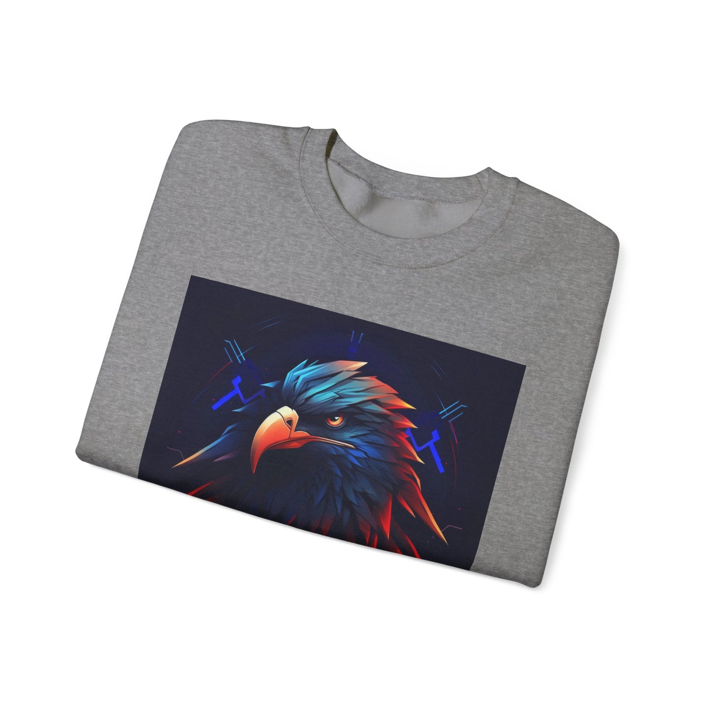 Bold Eagle Graphic Unisex Crewneck Sweatshirt - Perfect for Nature Lovers