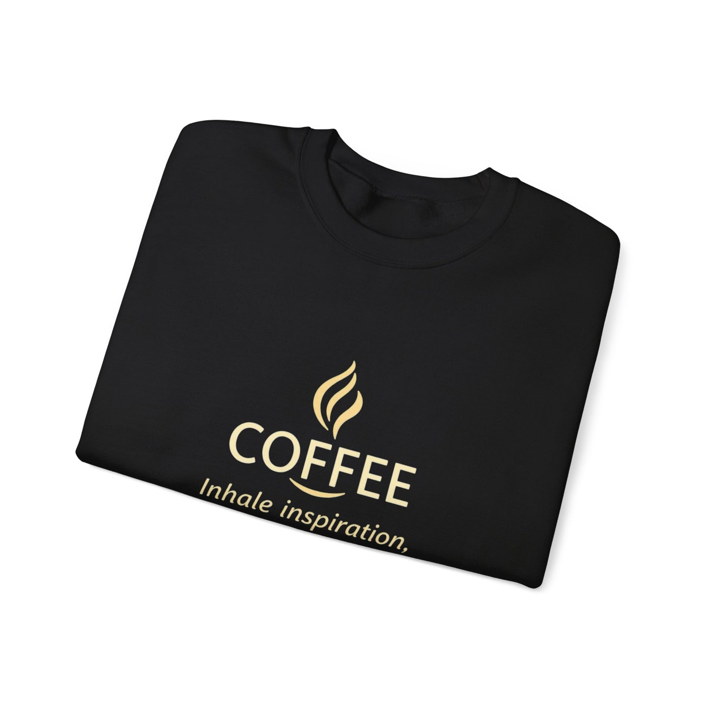 Inspire Greatness Coffee Sweatshirt | Unisex Heavy Blend Crewneck