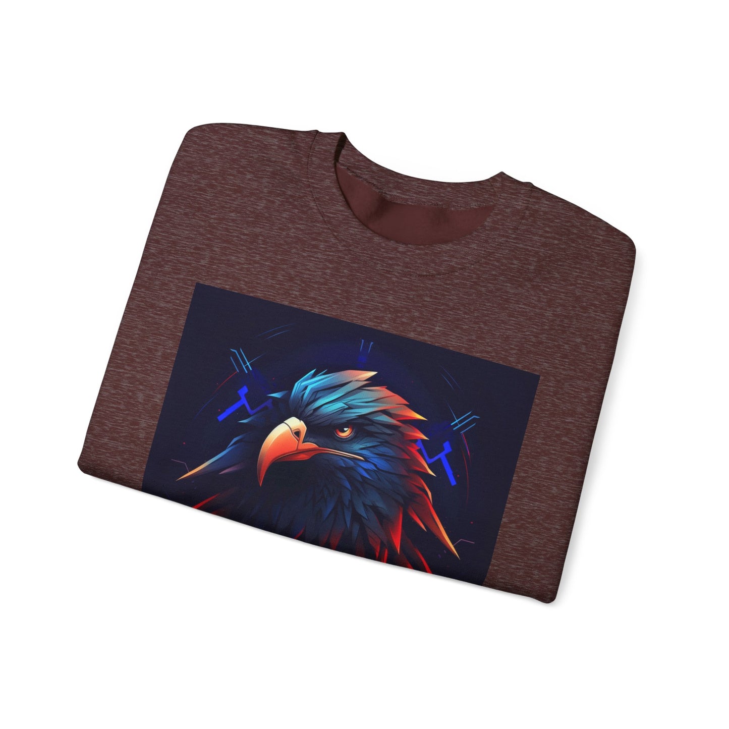 Bold Eagle Graphic Unisex Crewneck Sweatshirt - Perfect for Nature Lovers