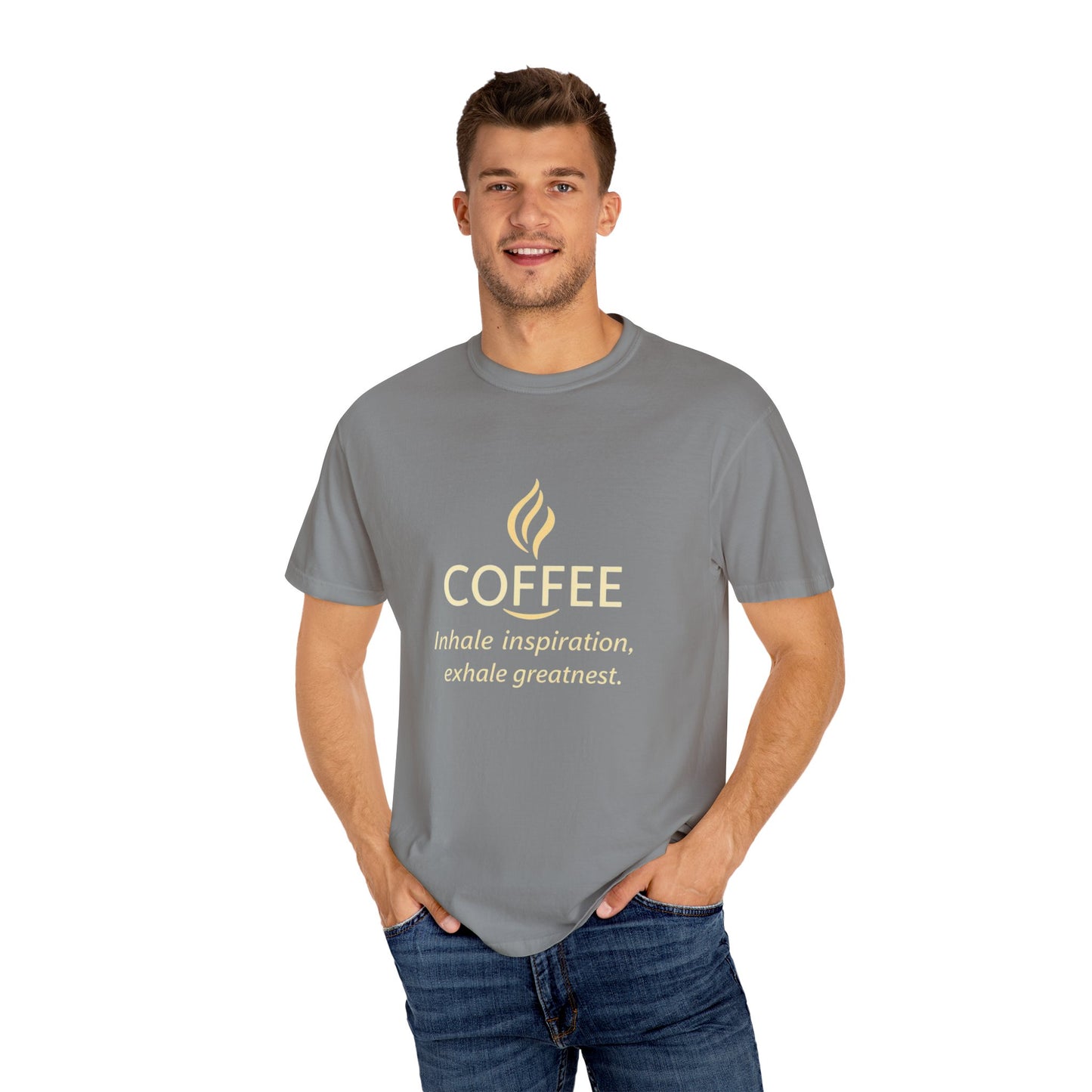 Coffee Unisex Garment-Dyed T-shirt