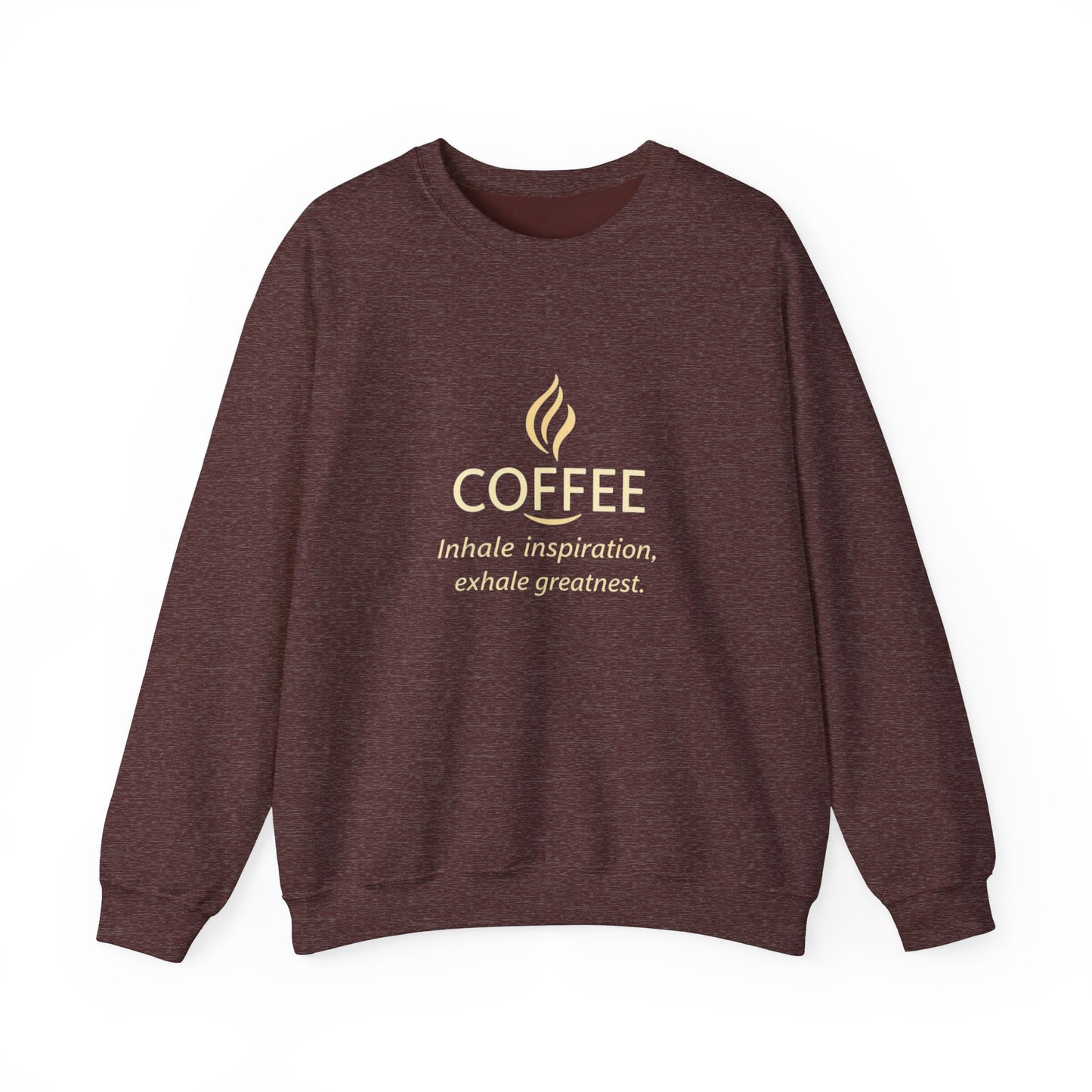 Inspire Greatness Coffee Sweatshirt | Unisex Heavy Blend Crewneck