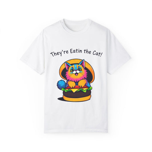 Humorous Cat Burger Unisex T-Shirt – Perfect for Cat Lovers!