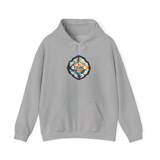 Youthful Spirit Unisex Hooded Sweatshirt – Embrace Your Young Vibe!